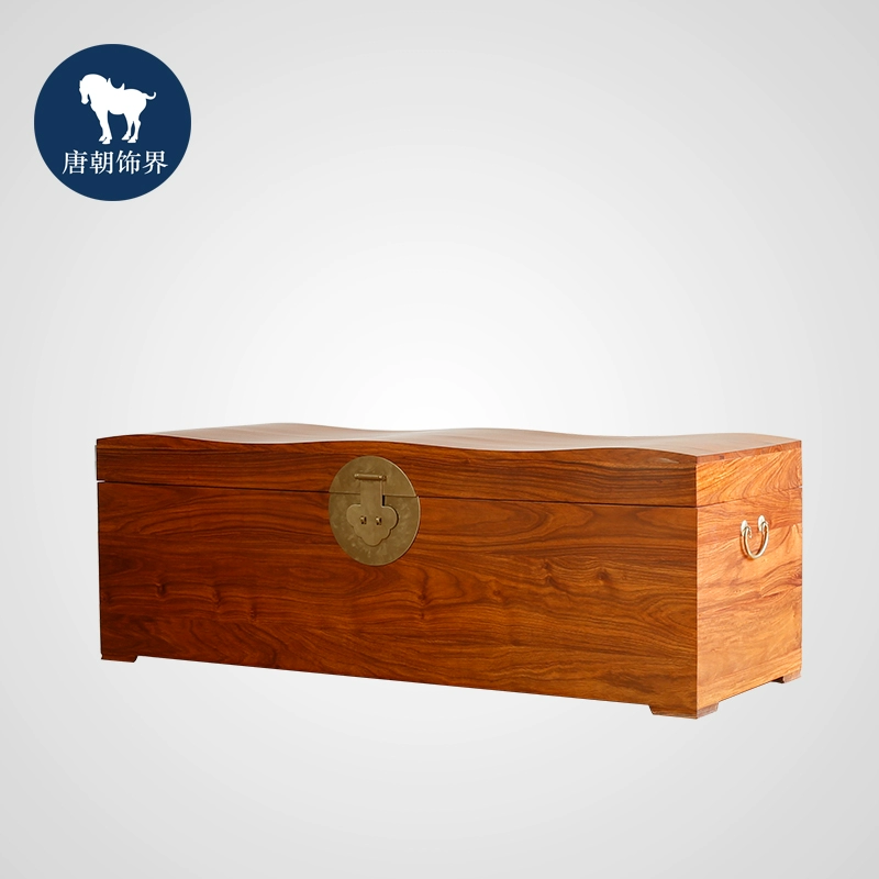 Nhà Đường trang trí nội thất nhà Minh, hộp nằm sóng lớn, hộp giường lớn, hộp lưu trữ lớn, tủ nằm, hiên nhà - Cái hộp thùng gỗ đựng đồ