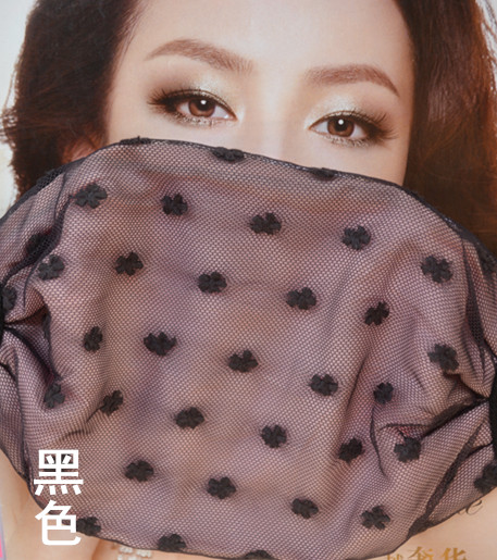 韩国双层时尚纯棉冬保暖防尘口罩女可爱加厚透