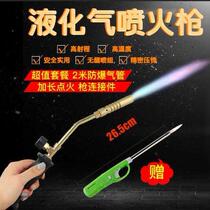 Fire gun welding gun repair air conditioning flame spray lamp holder welding degree 1300 fire spray gun special portable high temperature