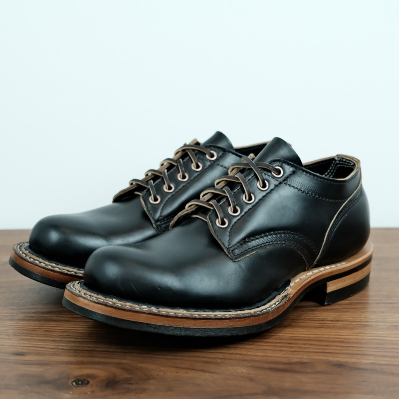 Restocked In-Stock White Work Boots 461 Low-Top Long-Face Hand-Stitched Black Hollwin