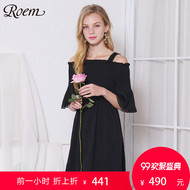 Roem mùa hè mới ngọt ngào màu eo đầm quây giản dị cá tính nữ váy RCOW82409Q