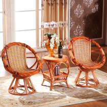 Ivy chair Three sets of balcony table Leisure table and chairs Three sets of tea table Composition rotatable rattan chair special price