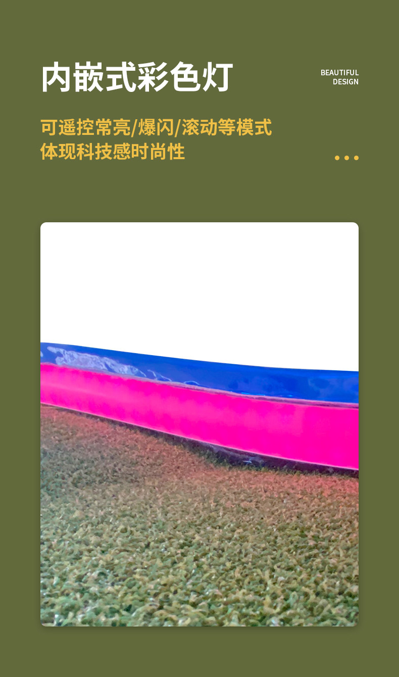 обучающее устройство для гольфа bcgolf高尔夫炫彩推杆练习器果岭灯带高尔夫室内果岭坡度迷你果岭