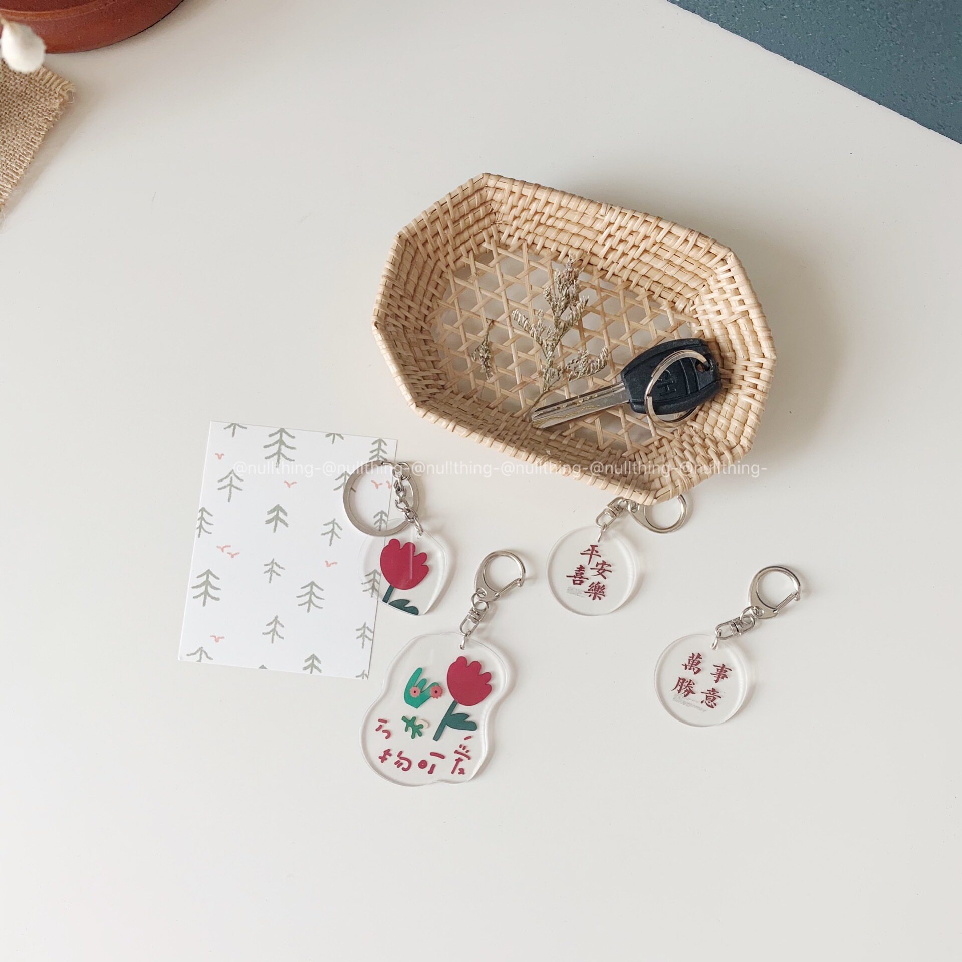 nullthing original vanquis with a key hanging ornament minimalist Airpods hanging adorable pendant