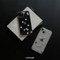 nullthing original impact dot transparent hard shell Apple 14 14pro mobile phone case art transparent all-inclusive
