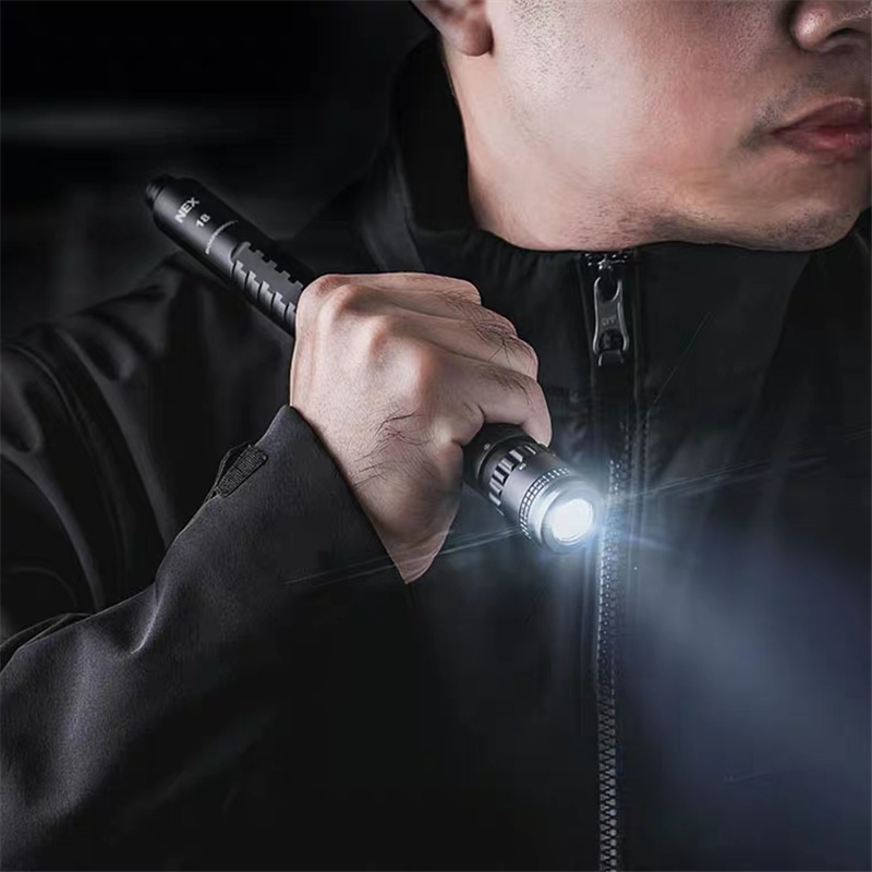 NEX Naride 18-inch with light portable stick telescopic mechanical stick anti-body spin-stick anti-wolf defense stick legal