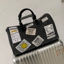 Business trip short trip bag female portable large capacity badge canvas lightweight luggage bag Female travel travel carrying bag