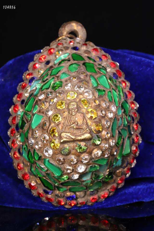 Folk collection Old pure hand inlaid jewel Sheri a high 10 cm width 6 3 cm Q