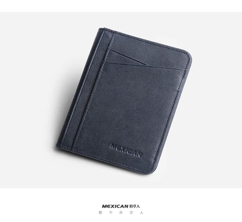 Scarecrow Card Pack Male 2018 New Leather Card Chủ Slim Compact Thẻ Túi Giấy phép lái xe Bao da Nam Đa chức năng ví đựng thẻ atm nam hà nội