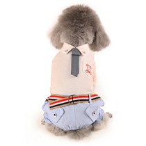 Doug pet four-legged jumpsuit Teddy Schnauzer dog clothes cat clothes