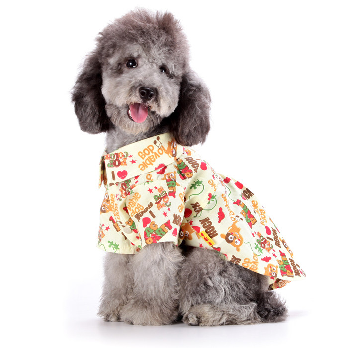 Cotton Products Doug Happy Doggy Shirt Pet Cat Clothes