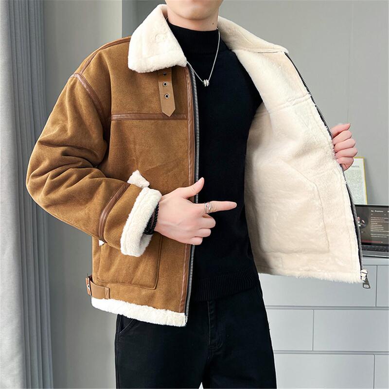 Genuine Leather Jacket for Men and Women, Suitable for Spring, Autumn, and Winter, Suede Leather Jacket, Motorcycle Leather Jacket, Vintage Leather and Fur Integrated Genuine Leather Jacket for Men and Women, Suitable for Spring, Autumn, and Winter, Suede Leather Jacket, Motorcycle Leather Jacket, Vintage Leather and Fur Integrated