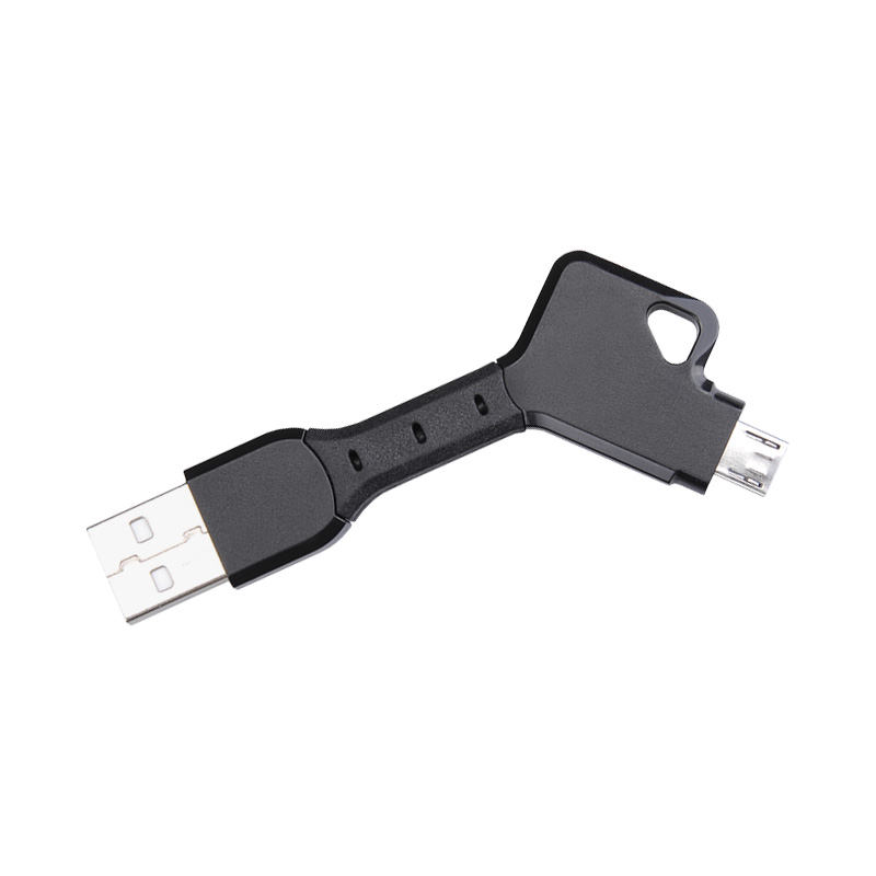 valon Micro portable key buckle data charging line USB straight charge quantum flashlight