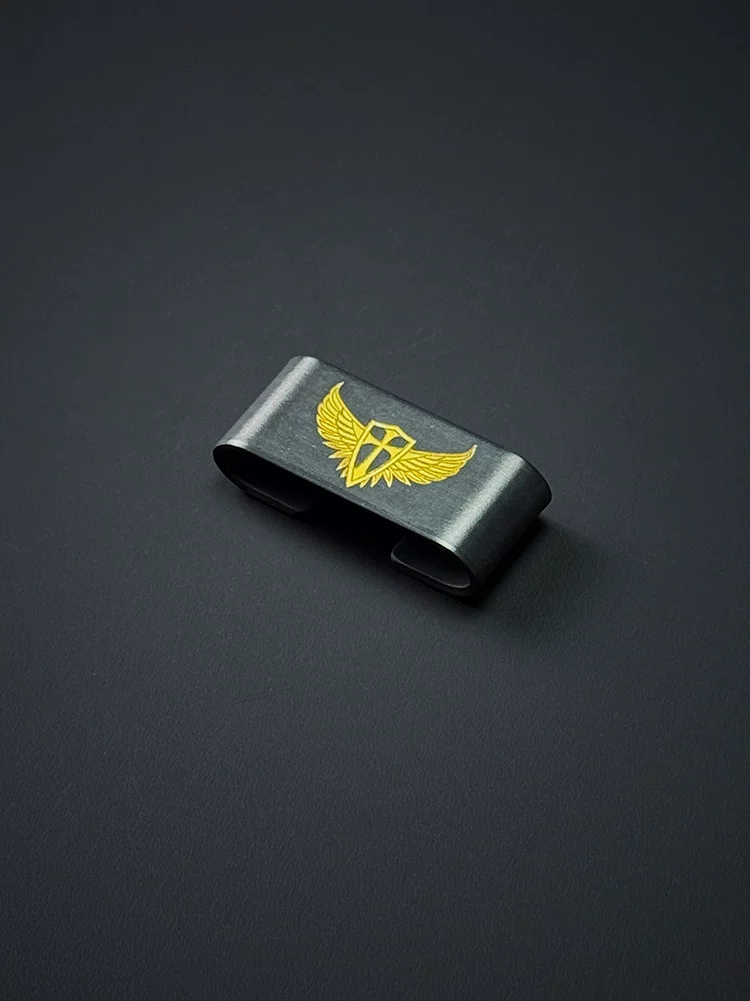 Американский стальной огнестойкий EDC зажим, подходящий для аксессуаров сумки Wanquan, стандартная пряжка дракона, никелированный сплав щитовая пряжка медный