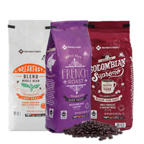 Sam Members Mark Columbia Roasted Coffee Beans Mild Moderate Heavy Baking