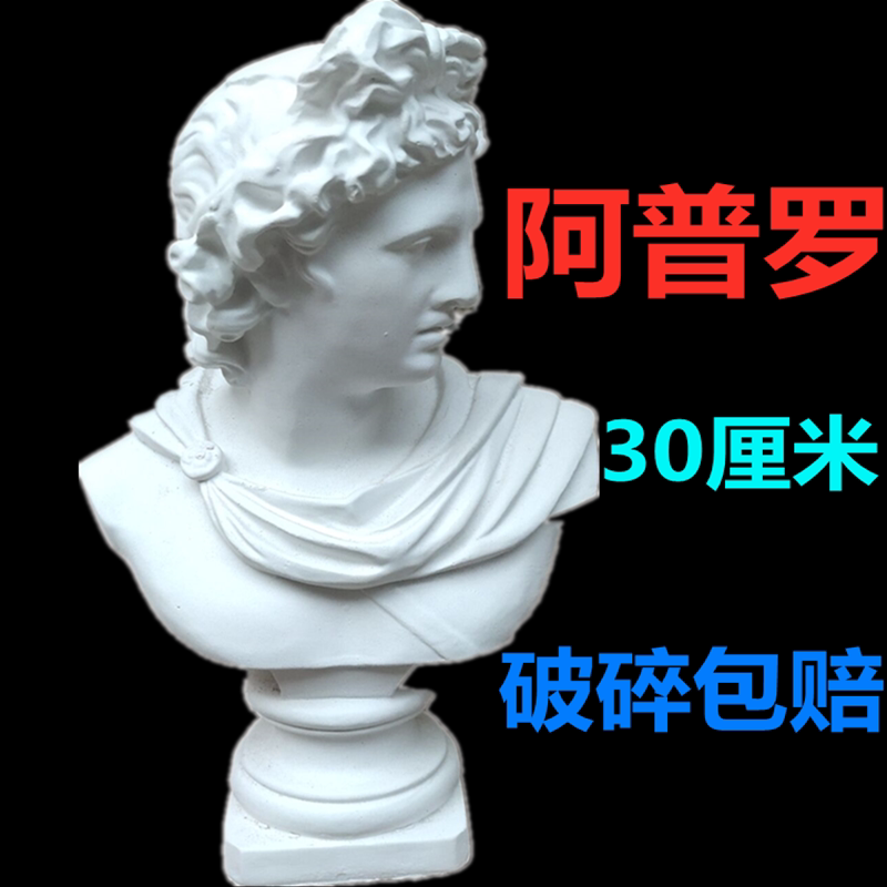 Apro 30 cm small white gypsum like European decorative decoration fine art sketch teaching tool model