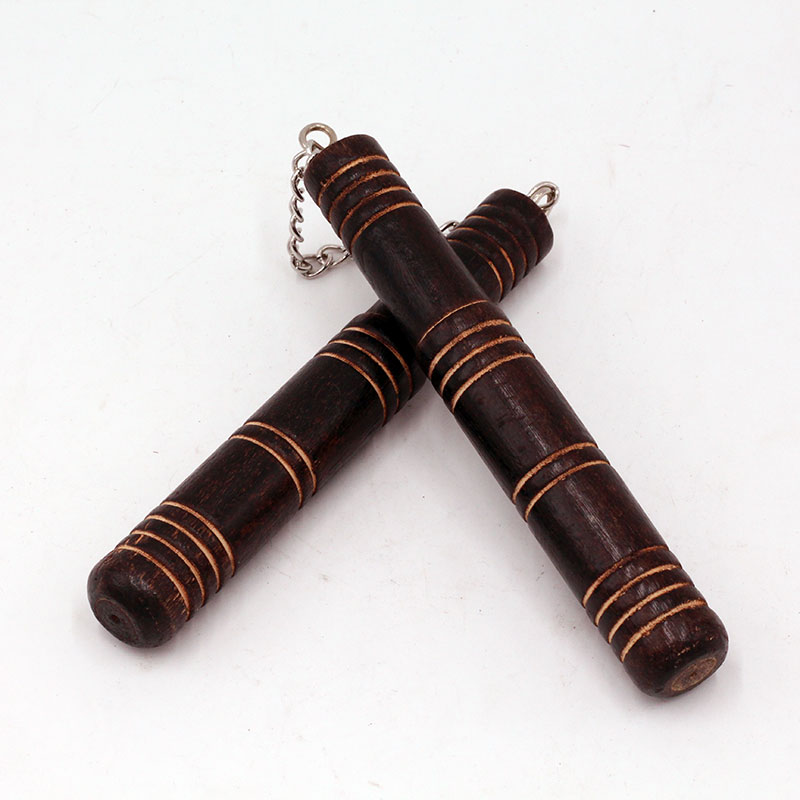 Wood Double Trunksticks Martial Arts Exercises Double Knots Stick practice Exercise Sticks Anti-Body Weapons Craft Gifts