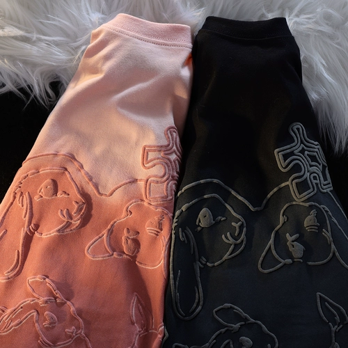 Розовый милый кролик для влюбленных, летняя оригинальная футболка с коротким рукавом, новая коллекция, оверсайз