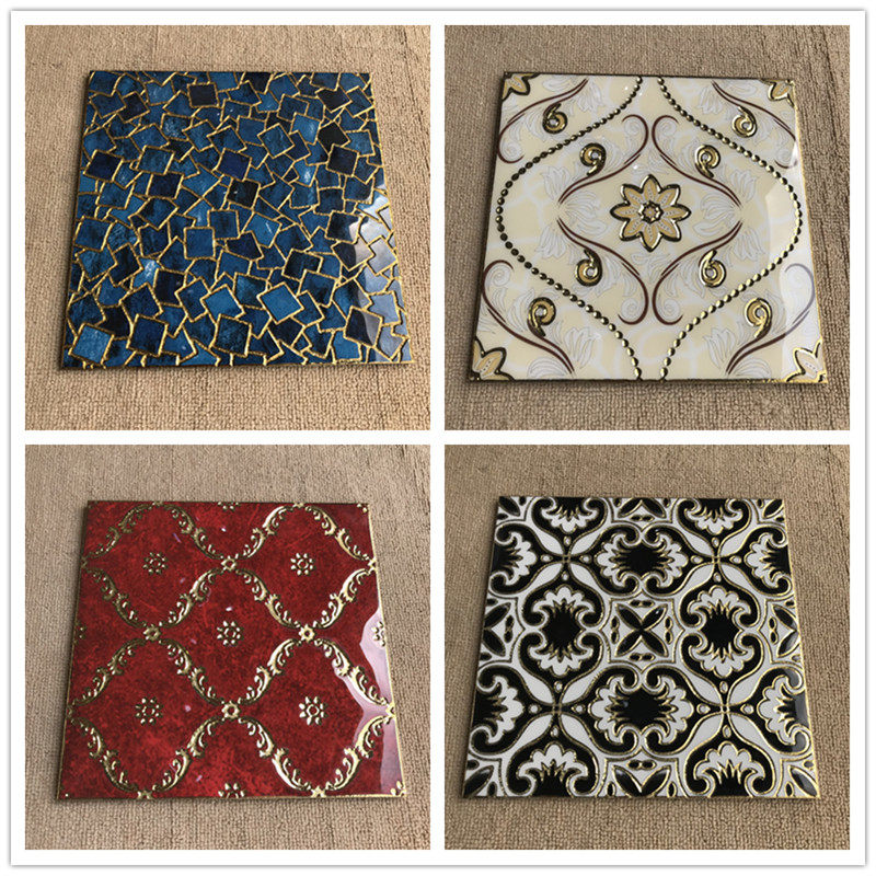 Tossed Crystal Brick 300x300 Kitchen Guard Balcony Wall Brick Floor Tiles Genguan Background Wall Gilded Tile Inlaid Gold Parquet Brick