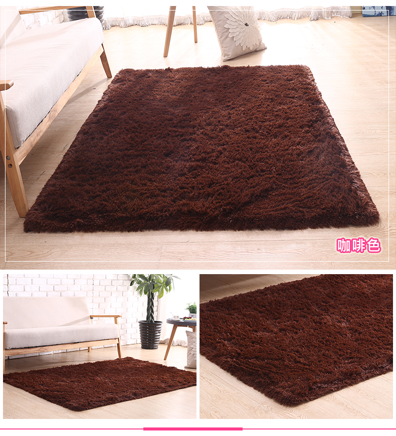 Phòng ngủ hiện đại đơn giản đầy đủ phòng khách đáng yêu bàn cà phê đệm sofa đầu giường thảm nhung có thể được tùy chỉnh thảm lông chụp ảnh