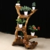 艺 阁 root Rễ gỗ tự nhiên chạm khắc nhiều tầng sàn bể cá bonsai - Các món ăn khao khát gốc