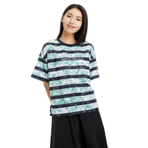 KOLON SPORT Kolon short-sleeved T-shirt womens NOACH environmentally friendly sports T-shirt outdoor sports printed top