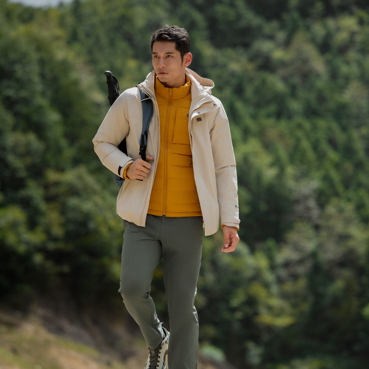 KOLON SPORT可隆男士GTX 2L羽绒三合一夹克：冬季户外保暖新宠，你值得 