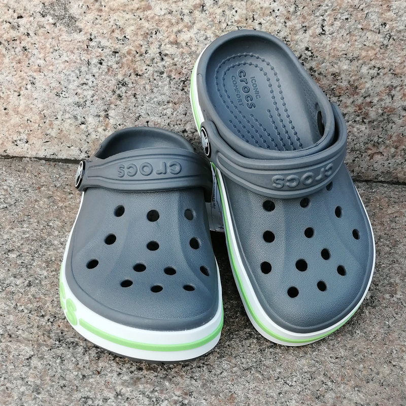 Greysummer Beach shoes Crocs men and women Crocs female Sandals lovers Casual shoes Wear out sandals  light Baotou