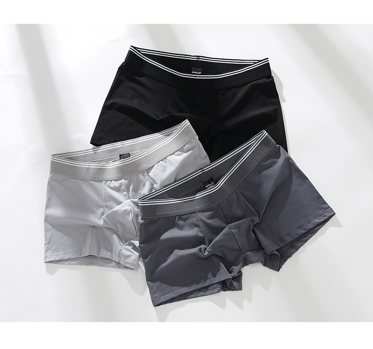 3 tải thoải mái đồ lót nam võ sĩ nam modal cotton pha trộn thủy triều trẻ phiên bản Hàn Quốc của võ sĩ nam - Vòng eo thấp quan ao lot