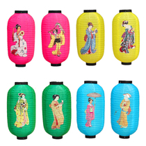 Japanese and Korean Cuisine Red Lantern Japanese Ukiyo-e Kimono Beauty Maid Geisha Lamp Restaurant Decoration DIY