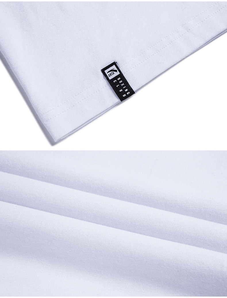 Áo thun nam tay ngắn Anta 2019 hè mới giản dị nửa tay to logo tròn cổ đan cotton thể thao chạm đáy - Áo phông thể thao áo tank top gym