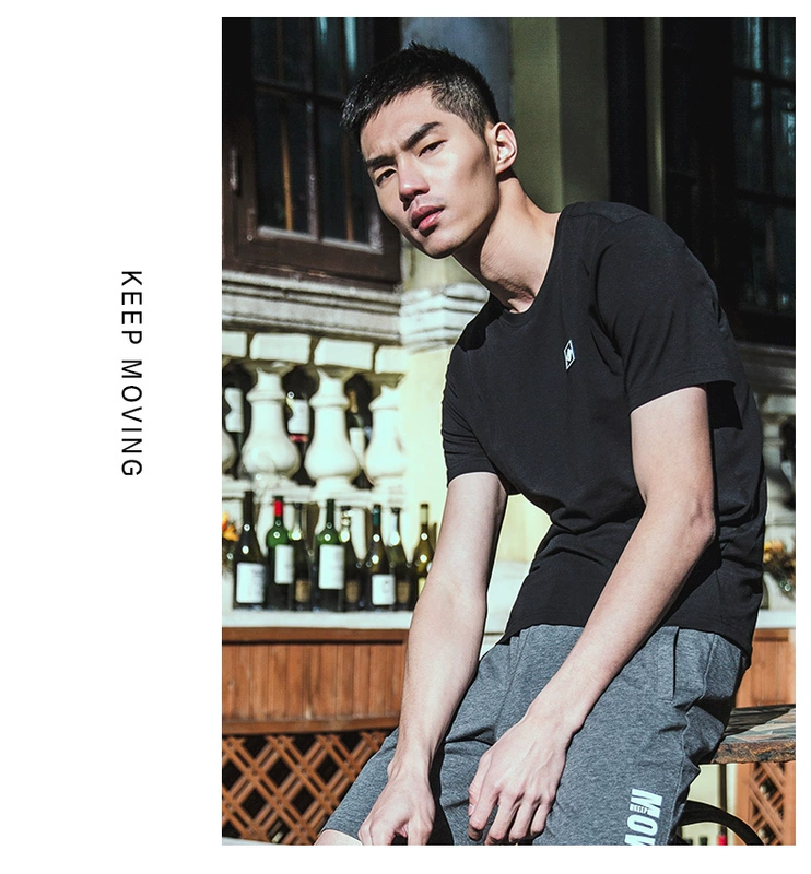 Áo thun nam tay ngắn Anta Thompson 2019 hè mới ve áo sơ mi polo nam thể thao nửa tay áo chính hãng - Áo phông thể thao