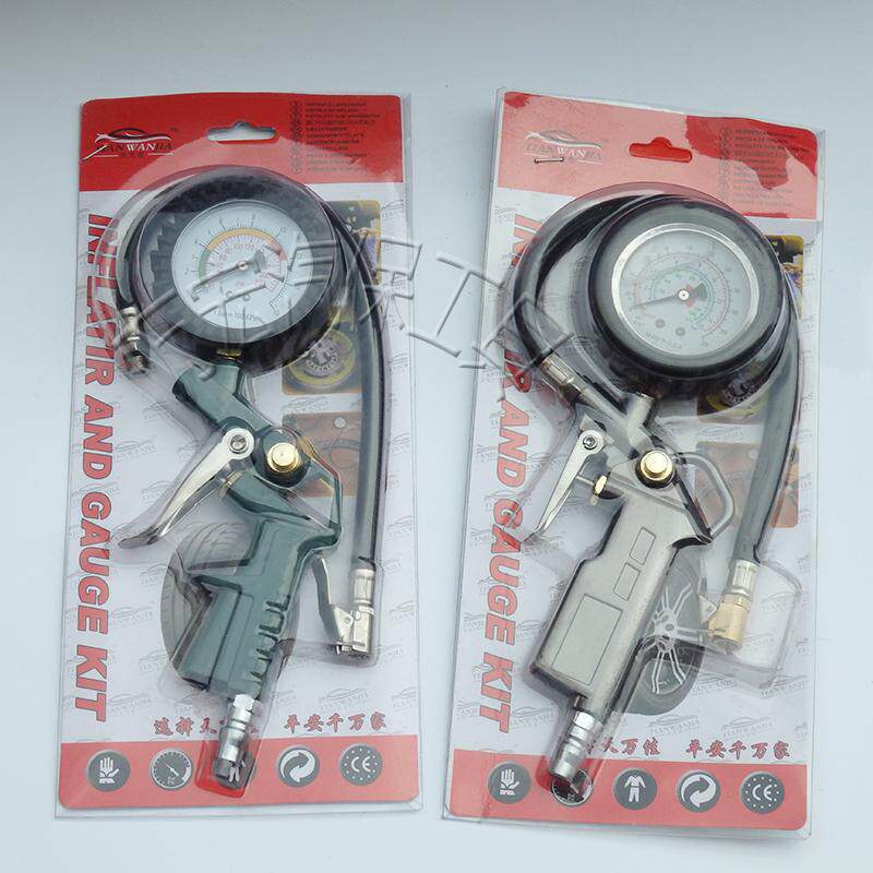 Multifunctional car tire pressure gauge tire pressure gun inflatable gun tire with gun pressure strap deflate tire pressure