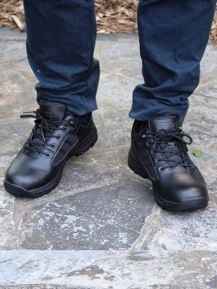 drunk rocks puncture-proof combat boots men's outdoor commuter tactical boots low-top waterproof breathable cowhide tooling boots