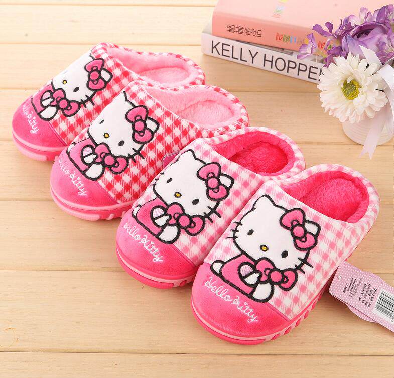 Pantoufles enfants en suède HELLO KITTY - Ref 1008346 Image 6