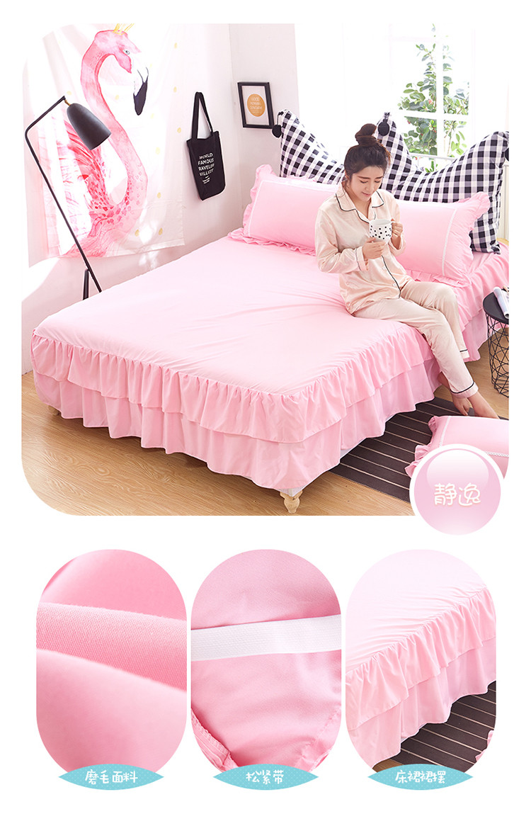 Sheets công chúa mùa hè mới của Hàn Quốc ren bedspread váy ngủ với ren trượt Simmons bìa nệm bảo vệ - Váy Petti váy giường khách sạn