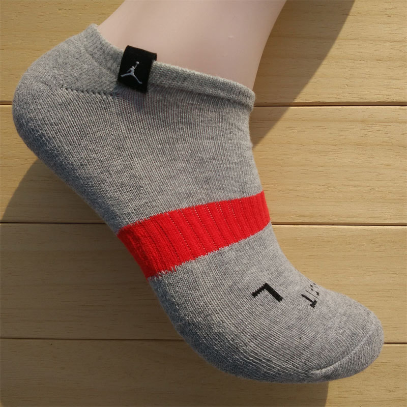 3 Pairs of Summer Pure Cotton Low-Cut Socks with Thickened Towel Bottom, Men's Sports Socks, Boat Socks, Basketball Socks