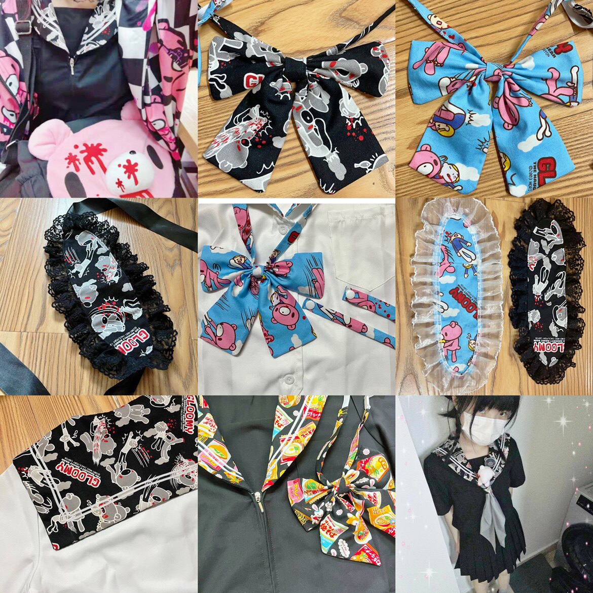 jk制服加工定制 酒香童子原创gloomybear暴力熊日系jk制服关西基础款不良水手服夏