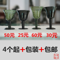 Jiuquan Luminous Cup Gansu Luminous Cup Super boutique Luminous Cup Goblet Glass boutique special high foot