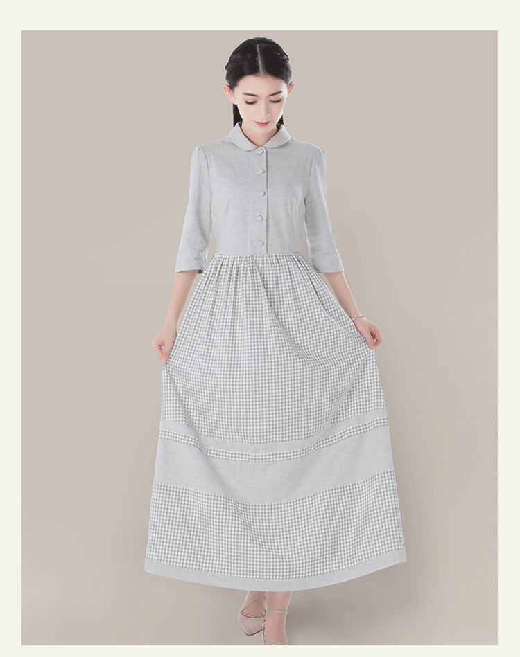 Thiết kế nguyên bản 2018 hè nữ mới retro văn học cotton đầm dài khí chất thon gọn - Sản phẩm HOT váy bầu công sở
