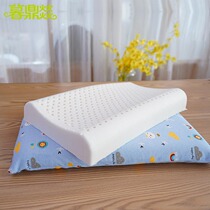 Thai natural latex childrens pillow 0-1-3-6-year-old children and infants cervical spine pillow Baby pillow pillow core