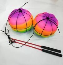 Fitness swing ball suitable for all ages Carbon fiber rod copper head handmade childrens basketball indoor and outdoor wear-resistant