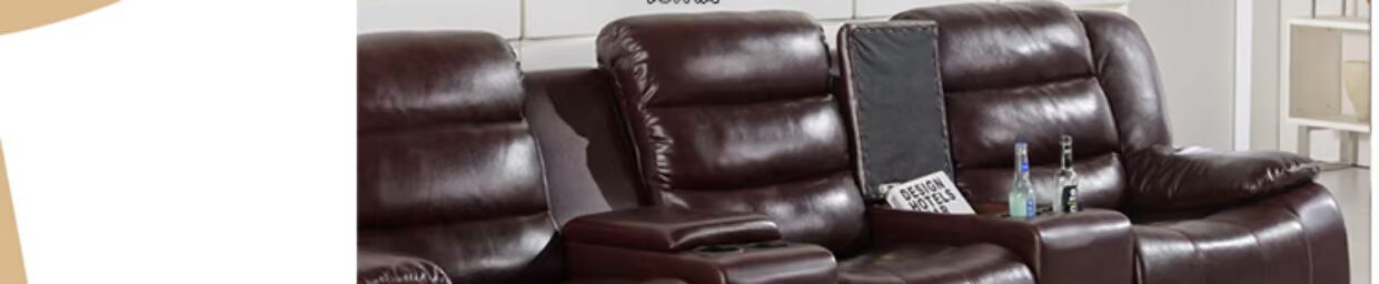 đầu phát karaoke Da đầu không gian cabin điện sofa da thật nhà hát âm thanh và phòng video kết hợp phòng sofa đa chức năng đèn nháy theo nhạc karaoke