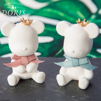 ins Cute bear creative car perfume fragrance air outlet clip Car perfume aroma cute car decoration ornaments