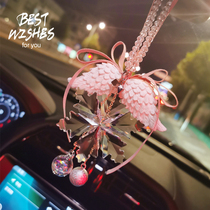 Angel wings Crystal car pendant Car pendant Goddess pendant Car pendant Decorative pendant Car perfume woman