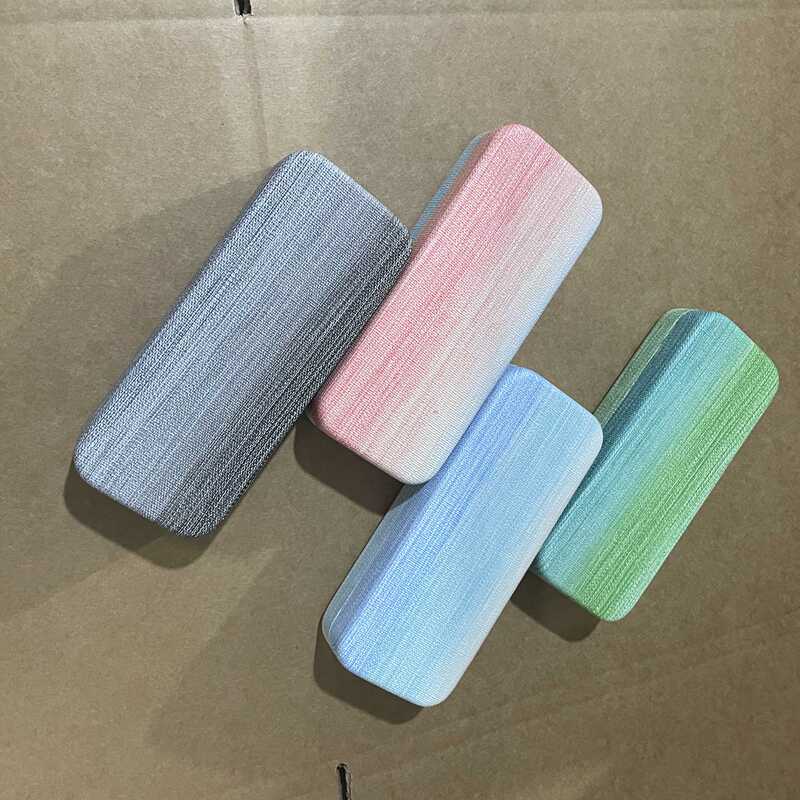 New Large-Capacity Square Box Iron Box Glasses Case Simple Adult Sunglasses Gradient Rainbow Leather Myopia Glasses Box New Large-Capacity Square Box Iron Box Glasses Case Simple Adult Sunglasses Gradient Rainbow Leather Myopia Glasses Box