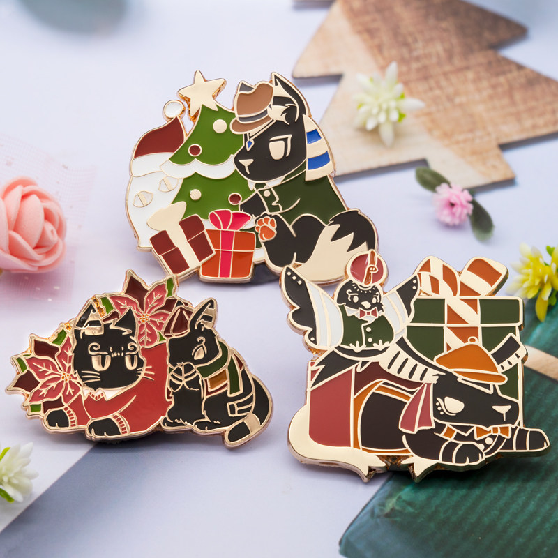 Egyptian Gods Baby 2022 New Year Gift Badges Chest Needle Pain Kits Accessories Idolpins Sesame Marshmallow