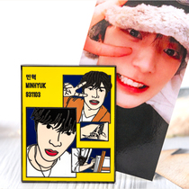 MONSTA X Li Min Hedges Birthday Memorial Metal Badges Should Aid The Same Album Poster Magazine Cartoon
