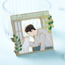 Wang Yibo Peripheral Metal Badges With the same Pendulum Pieces Small Cablepin Birthday Gifts Should Aid The Poster-Poster Adhesive Tape