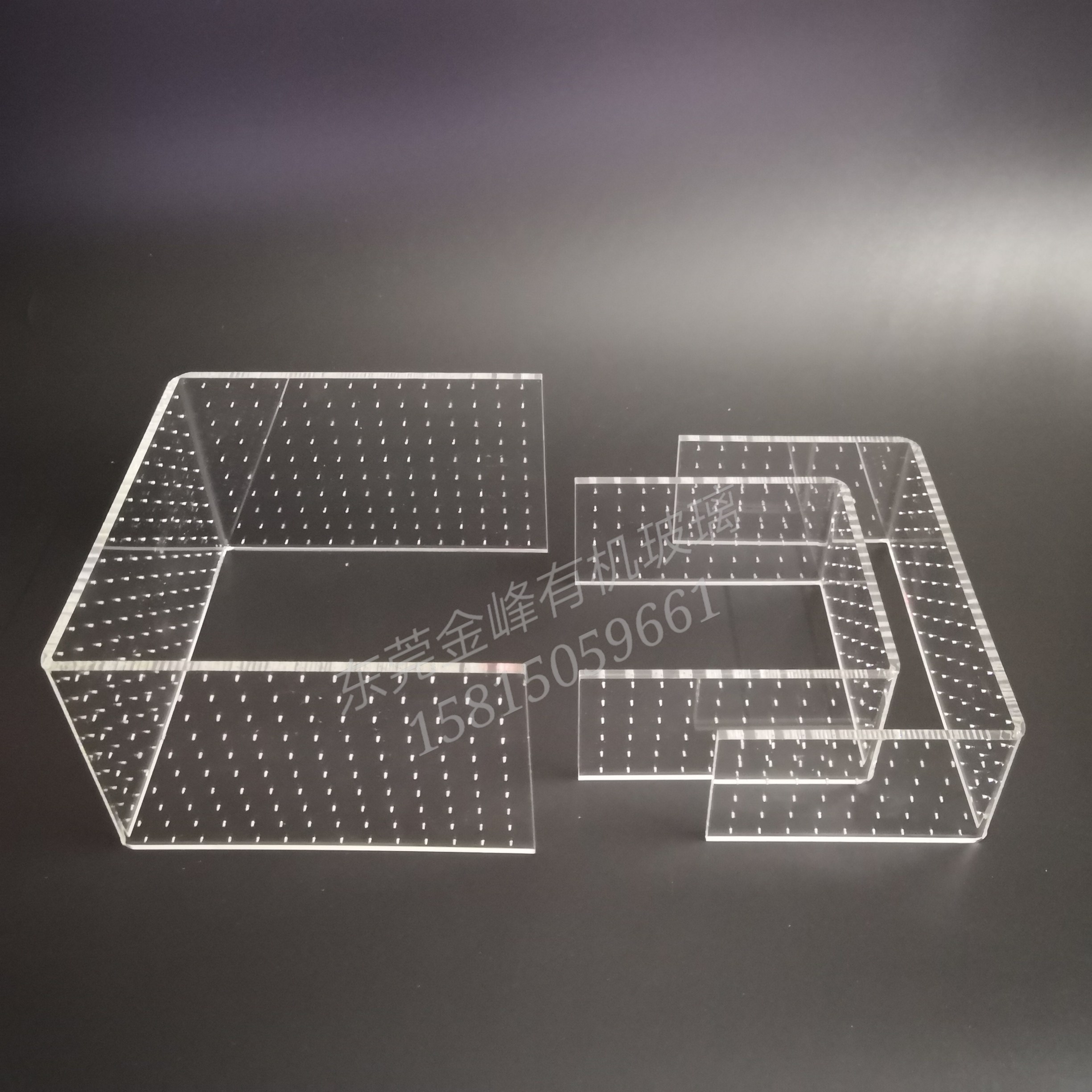 Acrylic Feeding Circle Ornamental Pet Shrimp Feeder Shrimp Grain Plate Feed Basin Food Plate Crystal Shrimp Feeding Basin